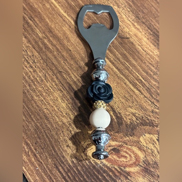 Handmade Other - Elegant Black and Silver Bottle Opener